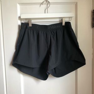 Outdoor Voices Black Relay Shorts Size M